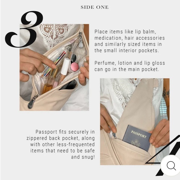 Black Leather Sash Bag - Picture 11 of 13